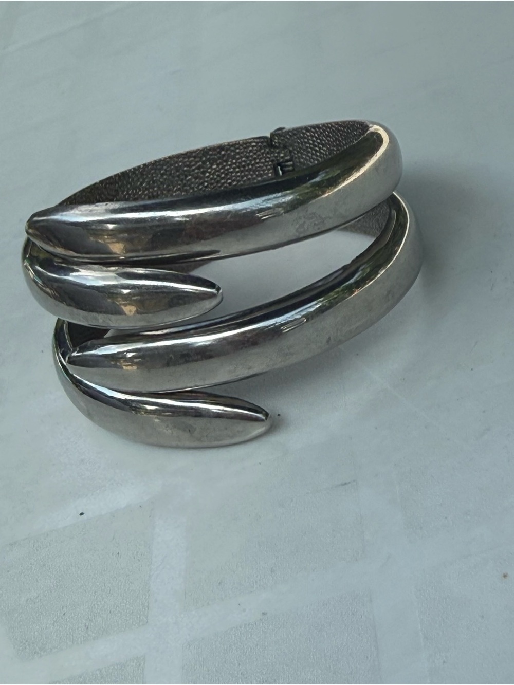 Silver-Tone Spiral Wrap Bracelet - Women